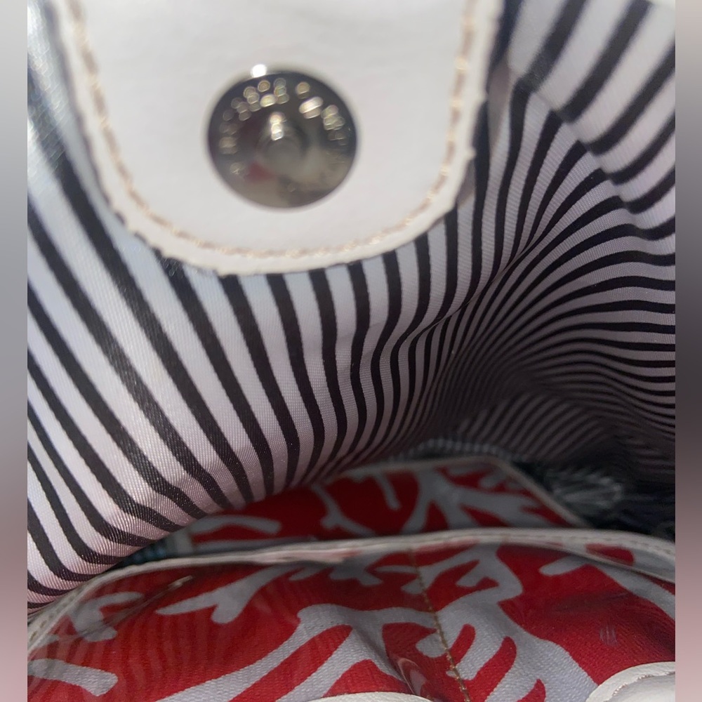 NWT 2 Pieces Coral & White Tote - Picture 8 of 10